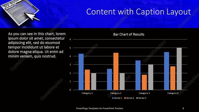 Content with Caption presentation slide layout
