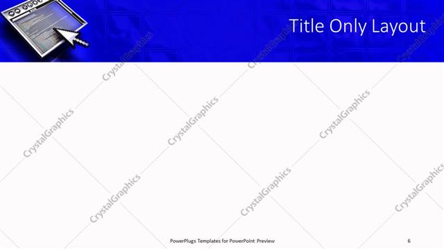 Title Only presentation slide layout