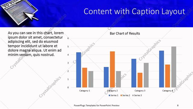 Content with Caption presentation slide layout