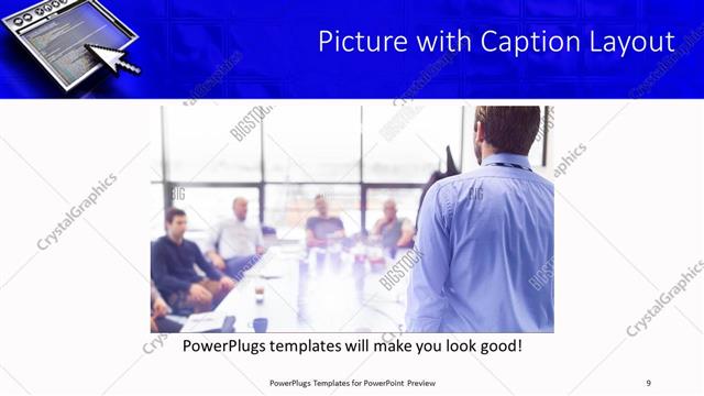 Picture with Caption presentation slide layout