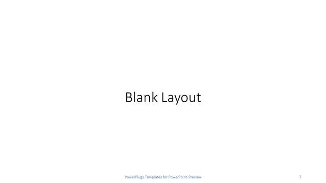 Blank presentation slide layout