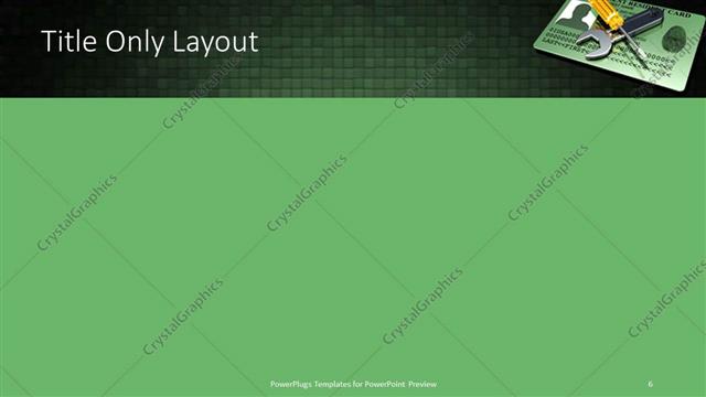 Title Only presentation slide layout