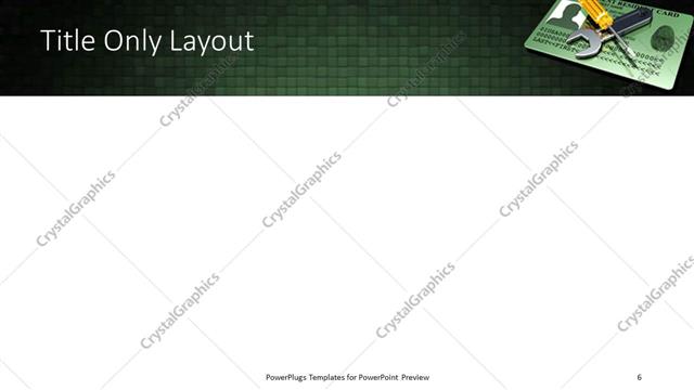 Title Only presentation slide layout