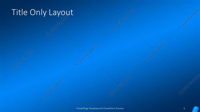 Title Only presentation slide layout