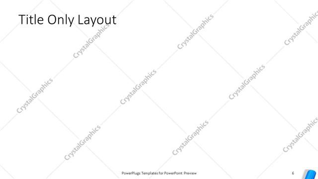 Title Only presentation slide layout