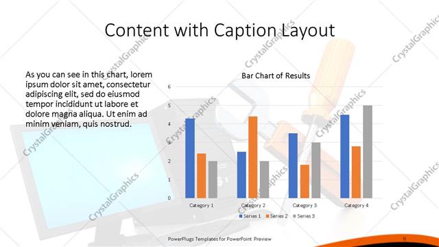 Content with Caption presentation slide layout