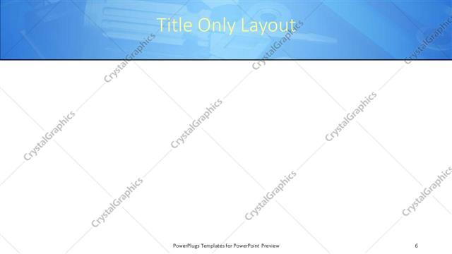 Title Only presentation slide layout