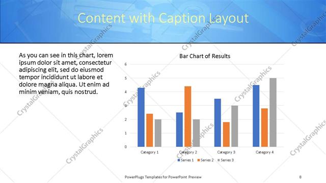 Content with Caption presentation slide layout