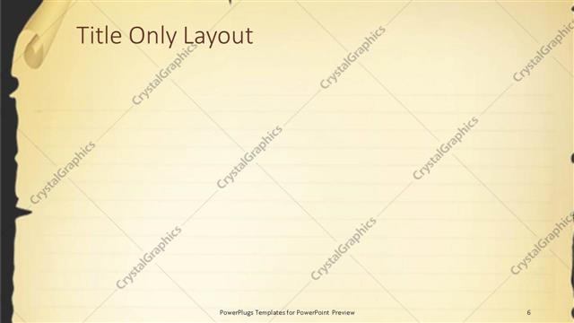 Title Only presentation slide layout