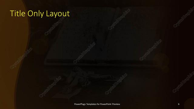 Title Only presentation slide layout