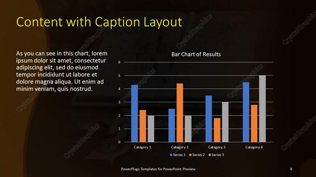 Content with Caption presentation slide layout