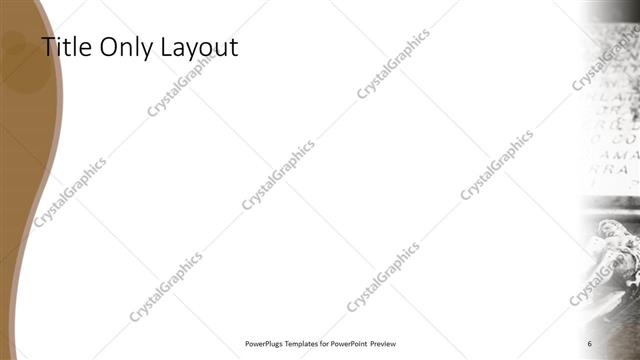 Title Only presentation slide layout