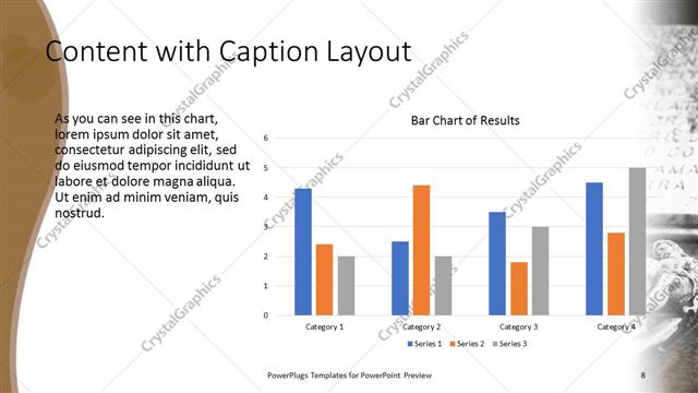 Content with Caption presentation slide layout