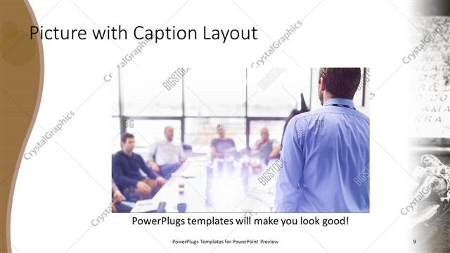 Picture with Caption presentation slide layout