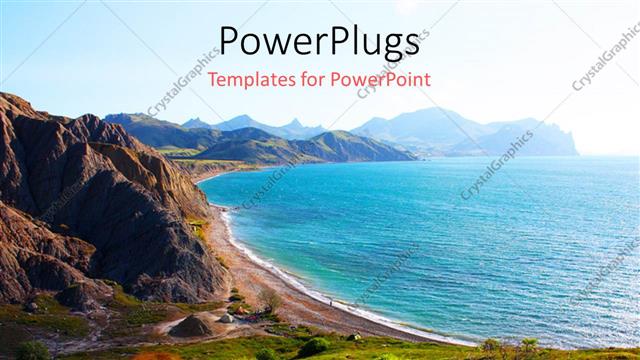  Presentation with amazing - A sea along with a lot of mountains