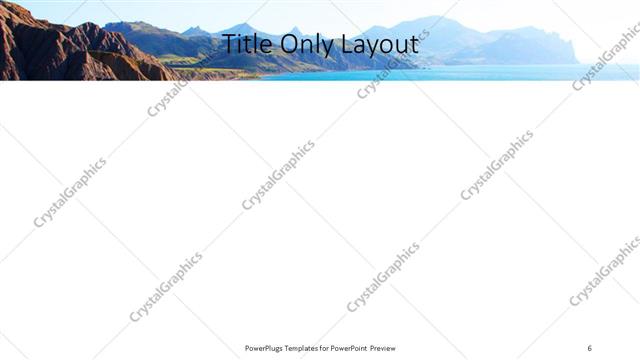 Title Only presentation slide layout