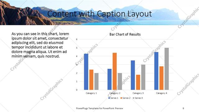 Content with Caption presentation slide layout