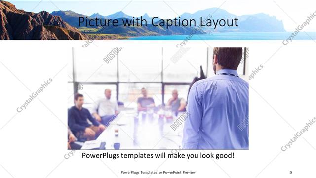 Picture with Caption presentation slide layout