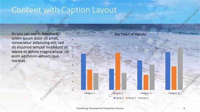 Content with Caption presentation slide layout