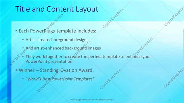 Title and Content presentation slide layout