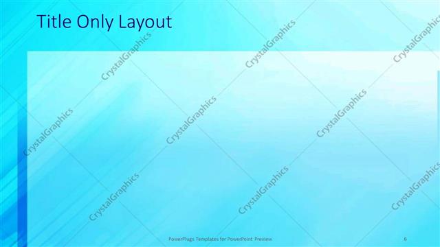 Title Only presentation slide layout