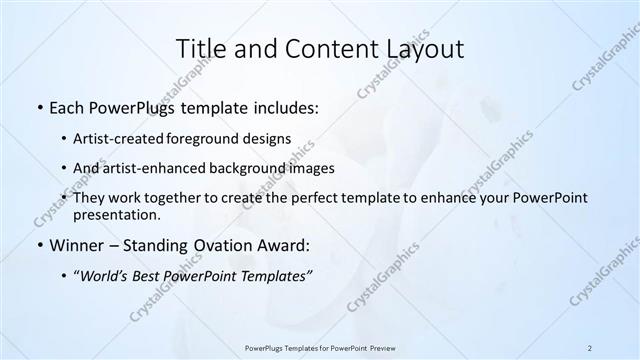 Title and Content presentation slide layout