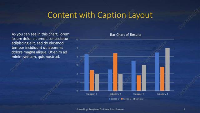 Content with Caption presentation slide layout