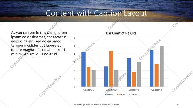 Content with Caption presentation slide layout
