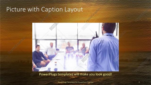 Picture with Caption presentation slide layout