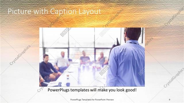 Picture with Caption presentation slide layout