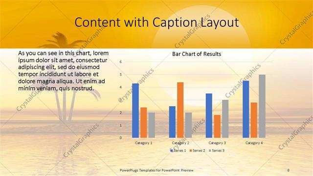 Content with Caption presentation slide layout