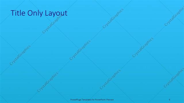 Title Only presentation slide layout