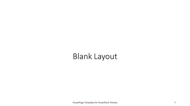 Blank presentation slide layout