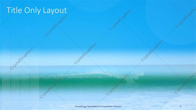 Title Only presentation slide layout