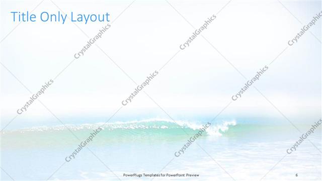 Title Only presentation slide layout