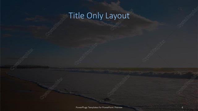 Title Only presentation slide layout