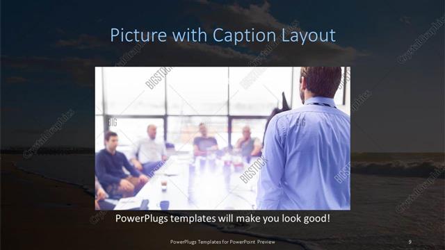 Picture with Caption presentation slide layout