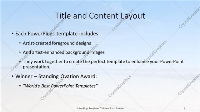 Title and Content presentation slide layout
