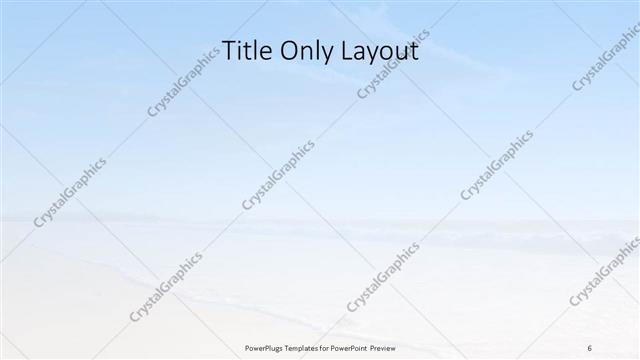 Title Only presentation slide layout