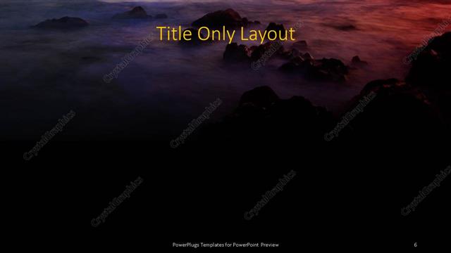 Title Only presentation slide layout