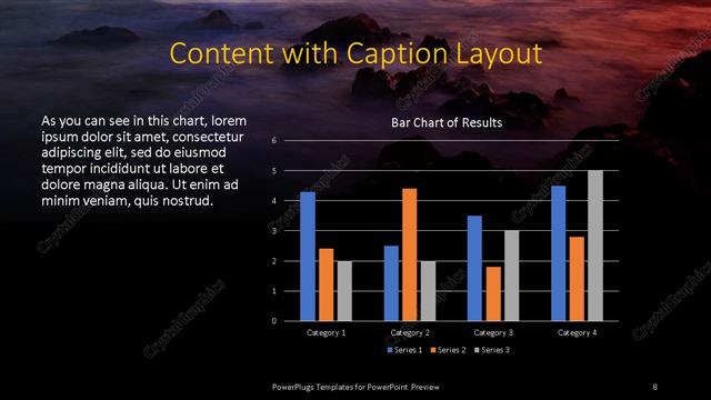 Content with Caption presentation slide layout