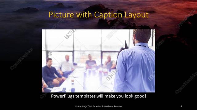 Picture with Caption presentation slide layout