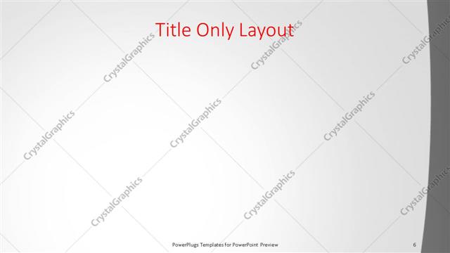 Title Only presentation slide layout