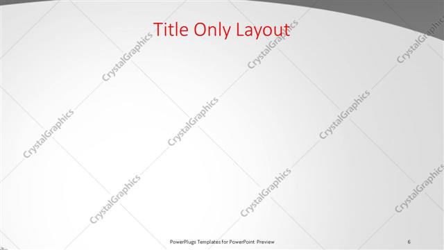 Title Only presentation slide layout