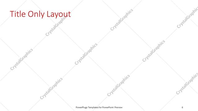 Title Only presentation slide layout