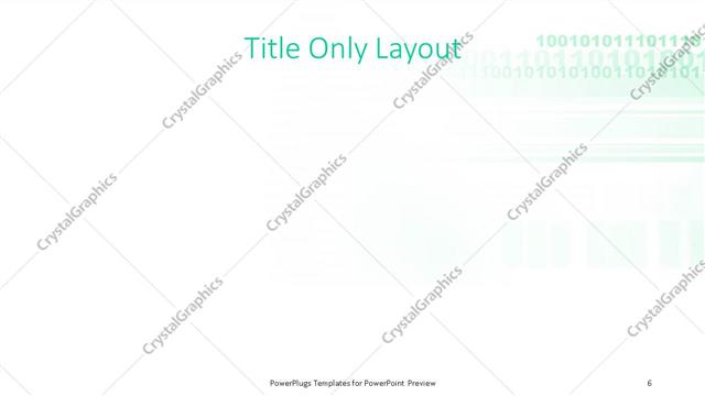 Title Only presentation slide layout