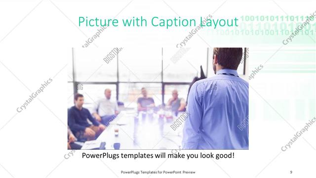 Picture with Caption presentation slide layout