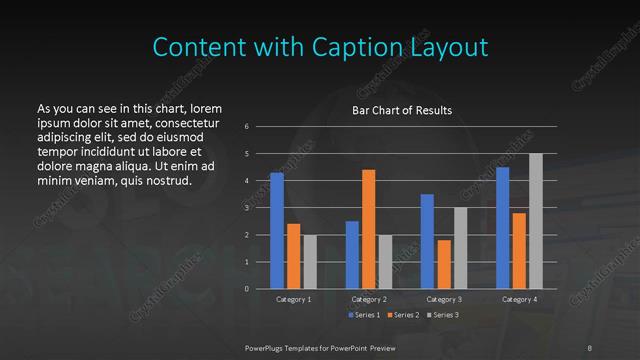 Content with Caption presentation slide layout