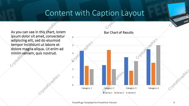 Content with Caption presentation slide layout