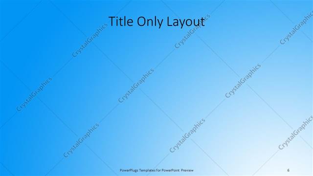Title Only presentation slide layout